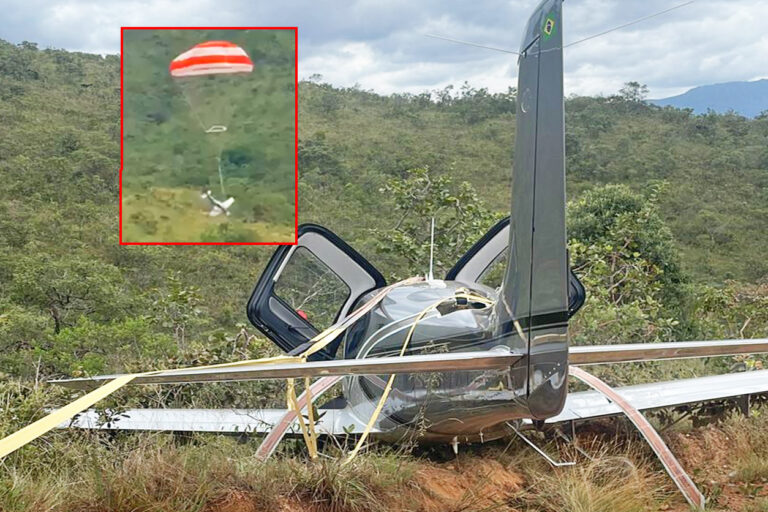 Plane deploys Parachute, Saves All Six Passengers including Baby